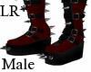Red/Black Spiked Boots