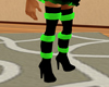 Black w/ Green Boots