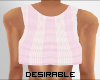 D| Pink Cropped Top