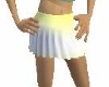 lemon/white mini skirt