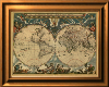 World Map Framed