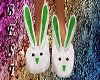 Bunny Slippers Green
