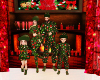 Green christmas family
