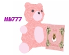 HB777 Teddy V-Day Pink