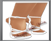 DeLa* Strappy white heel
