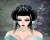 Geisha Hair Blk Turq