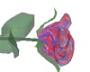 Red blue spectral rose