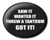 (KD) tantrum sticker
