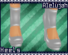 A* PVC Heels * White