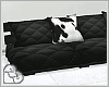 LL* Black Plush Sofa