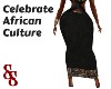 Long Mudcloth Skirt LLX