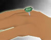 Dainty Grn/Emerald Ring