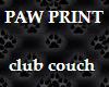 Paw Print Club Couch
