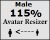 Avatar scaler 115% Male
