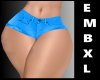 !EMBXL Blue Denim Shorts
