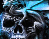 Blue Dragon & Skull+Tats