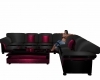 Maroon Black Couch 2