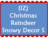 Reindeer Snowy Decor S