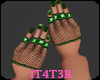 ♡| Gloves+Nails Green