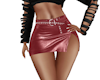 S4 Leather Skirt Red RL