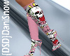 {DSD}Pink Skull Boots