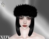 XV | Black Fur Headband