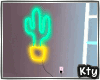 3D Cactus Neon Mesh
