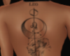 Leo Back Tattoo