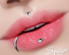 S. Lips+piercing Pink