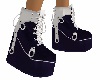 Purp White Platform Boot
