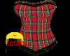 tartan  corset style top