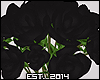 D | Vase of Black Roses