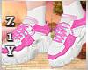 ZY: Pink Gym Sneakers