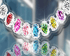 Multi-Color Diamond Neck
