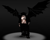 Black Bat Winged Goth Dude