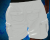 White cargo shorts