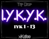 TRIP DROP - I.Y.K.Y.K.