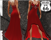 SD Red Black Swoop Gown