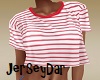 Striped Tee Red