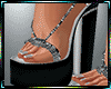Shine Black Strap Heels