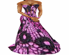 Pink/Black Lace Gown