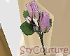 Purple Tulip Buttoniere