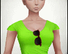 Green Shirt + Sunglass