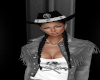 S~Cowgirl Hat Black