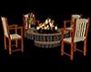 K KOA chairs w/fire pit