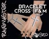 [S4] Cross Bracelet |F&M