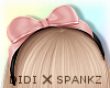 !D! Hairband Bow Pink