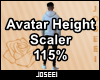 Avatar Height Scale 115%