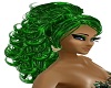Green clover hair