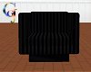 Black Striped Box Chair